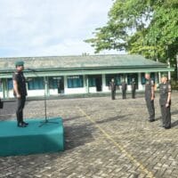 Upacara Hari Juang TNI AD ke-80 di Kodim 1002/HST, Dandim Bacakan Amanat KASAD