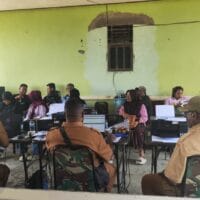 Kodim 1715/Yahukimo bersama Disdukcapil Kabupaten Yahukimo Gelar Pembuatan Adminduk Dalam Rangka Hari Juang TNI AD