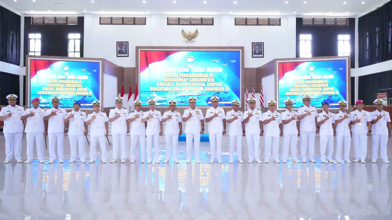 Rotasi 8 Jabatan Strategis, Panglima Armada III Pimpin Upacara Sertijab: Jabatan Adalah Kehormatan Sekaligus Amanah