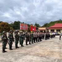 Apel Gelar Pasukan Operasi Lilin Dofior 2025 Polres Maybrat, Wujud Sinergi TNI–Polri Amankan Nataru