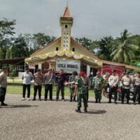 Wujud Toleransi dan Pengabdian, Kodim 1008/Tabalong Amankan Ibadah Natal
