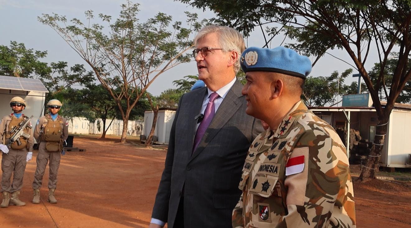 USG DPO Mr. Jean-Pierre Lacroix : PBB Sangat Menghargai Kontribusi Indonesia dan Peran Penting Satgas Kontingen Garuda di Republik Afrika Tengah