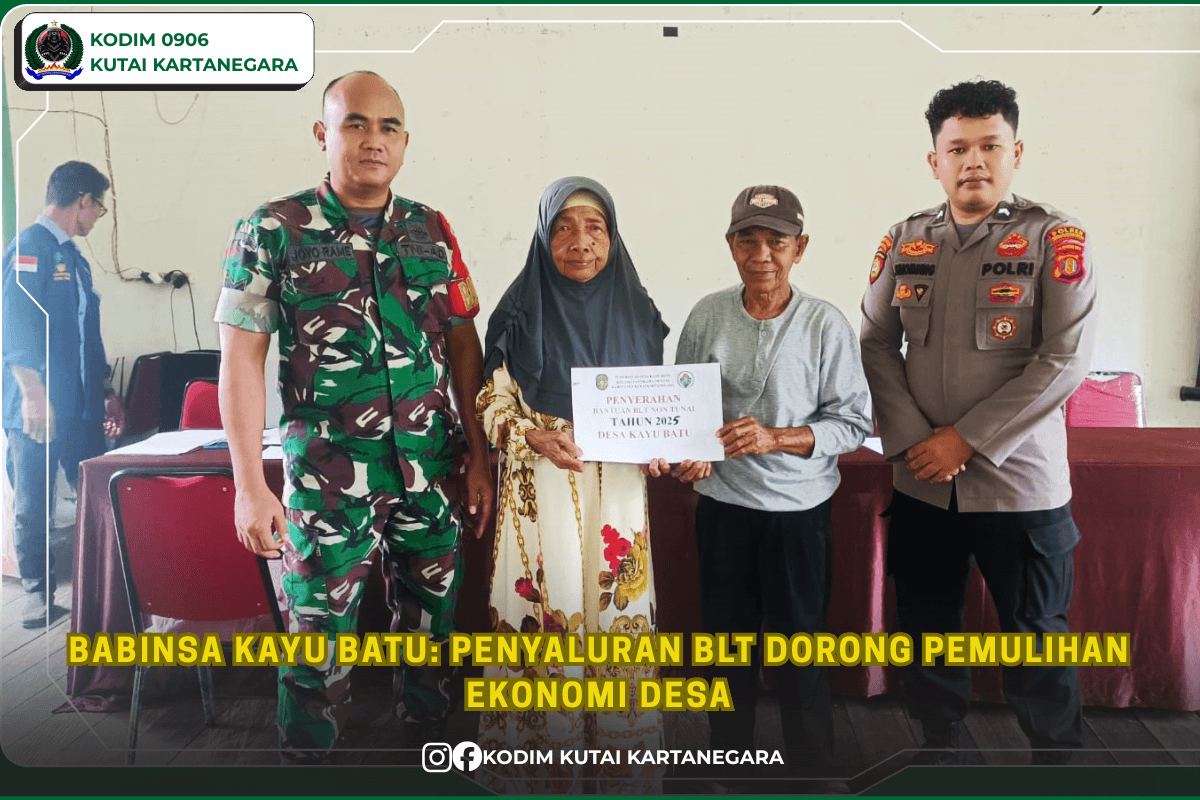Babinsa Kayu Batu: Penyaluran BLT Dorong Pemulihan Ekonomi Desa