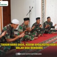 Sambut Tahun Baru 2026, Kodim 0906/Kutai Kartanegara Gelar Doa Bersama