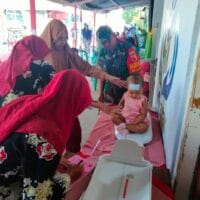 Babinsa Tlogo Bersama Kader Dan Bidan Desa Aktif Cegah Stunting Lewat Posyandu Balita