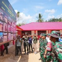Kasum TNI Tinjau Pembangunan Hunian Sementara di Desa Napa Tapanuli Selatan