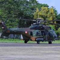 Lanud Sultan Hasanuddin Kerahkan Helikopter Caracal Bantu Pencarian Pesawat ATR 42-500 yang Hilang Kontak