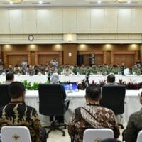 Panglima TNI Dampingi Menhan RI Hadiri Entry Meeting Pemeriksaan Keuangan di BPK RI