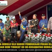 Babinsa Sebulu Ulu Hadiri Pembukaan Pekan Olahraga dan Seni Tingkat SD se-Kecamatan Sebulu