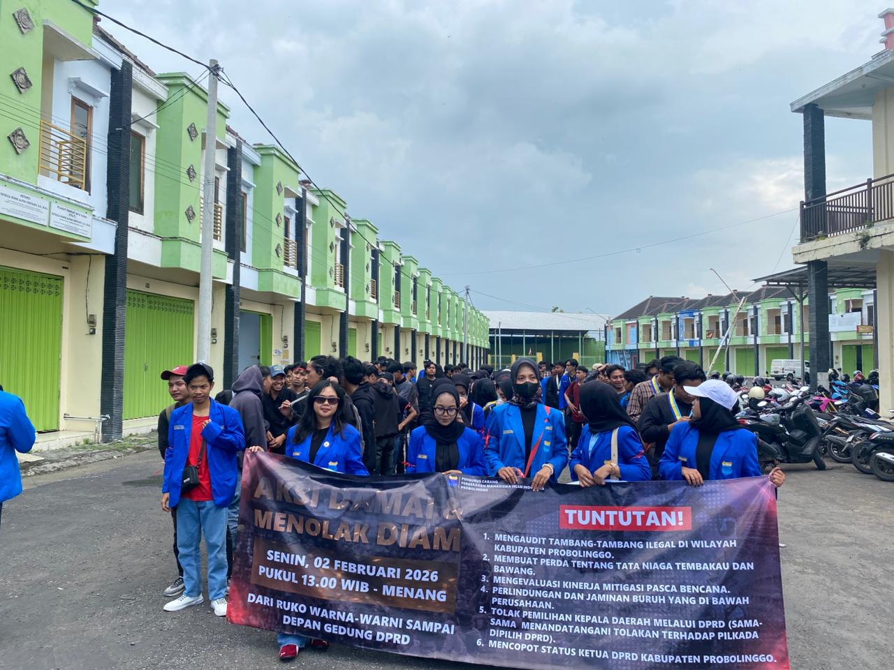 PC PMII Probolinggo Protes Prank Ultah Ketua DPRD