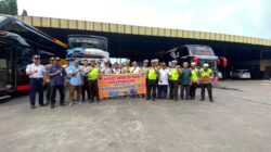 Rampcheck Bus AKAS Digelar dalam Operasi Keselamatan Semeru 2026, Polisi Pastikan Armada Laik Jalan