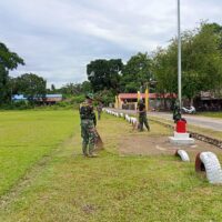 Jelang Pembukaan TMMD ke-127 TA 2026, Kodim 1008/Tabalong Bersihkan Lapangan Tanta