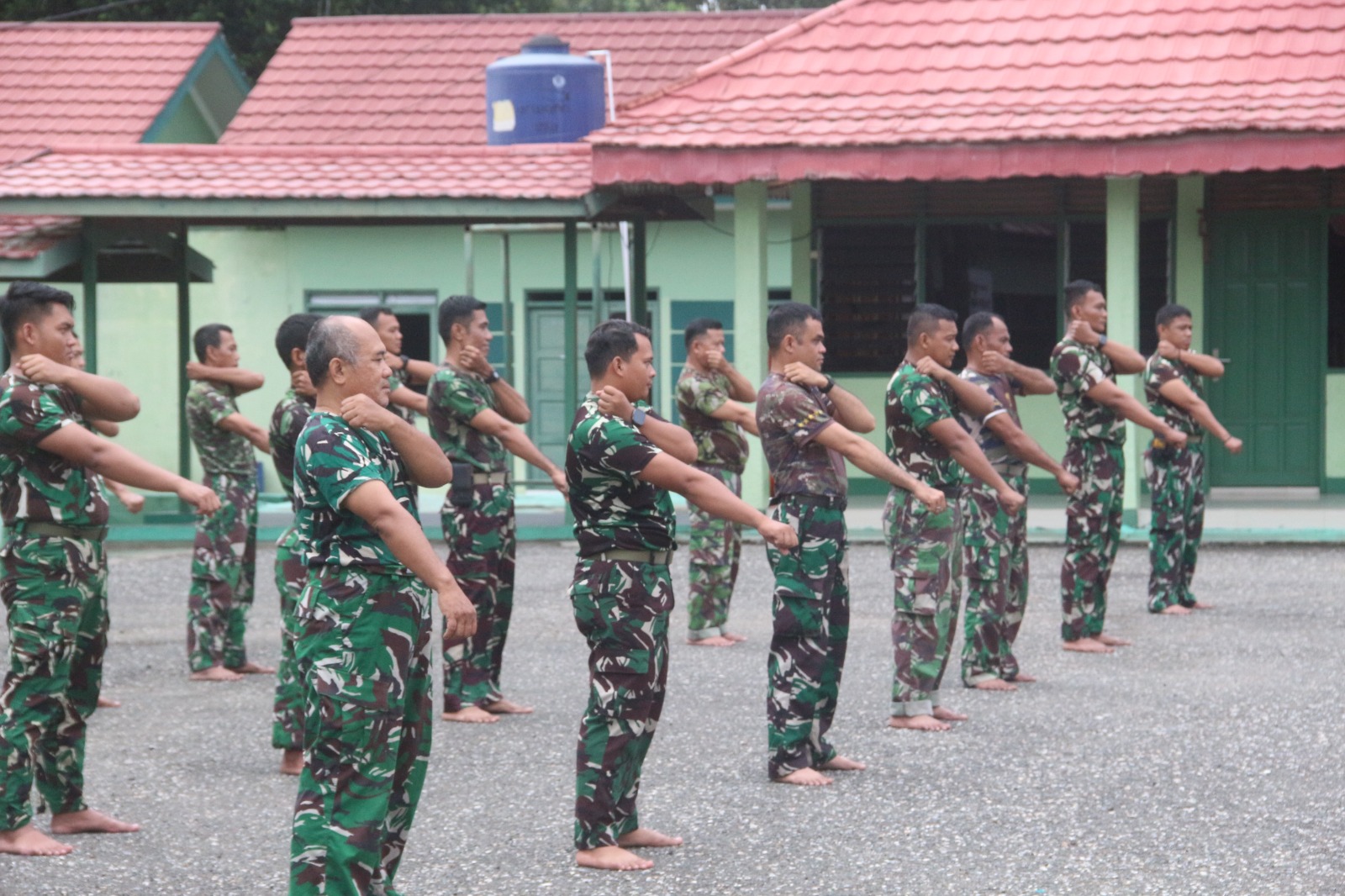 Asah Kemampuan Bela Diri, Kodim 1008/Tabalong Gelar Latihan Karate