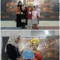 Raline Dzakira Murid Kelas 2 SDN Ngronggo 3 Kota Kediri menunjukkan kepercayaan diri di panggung Kota Kediri