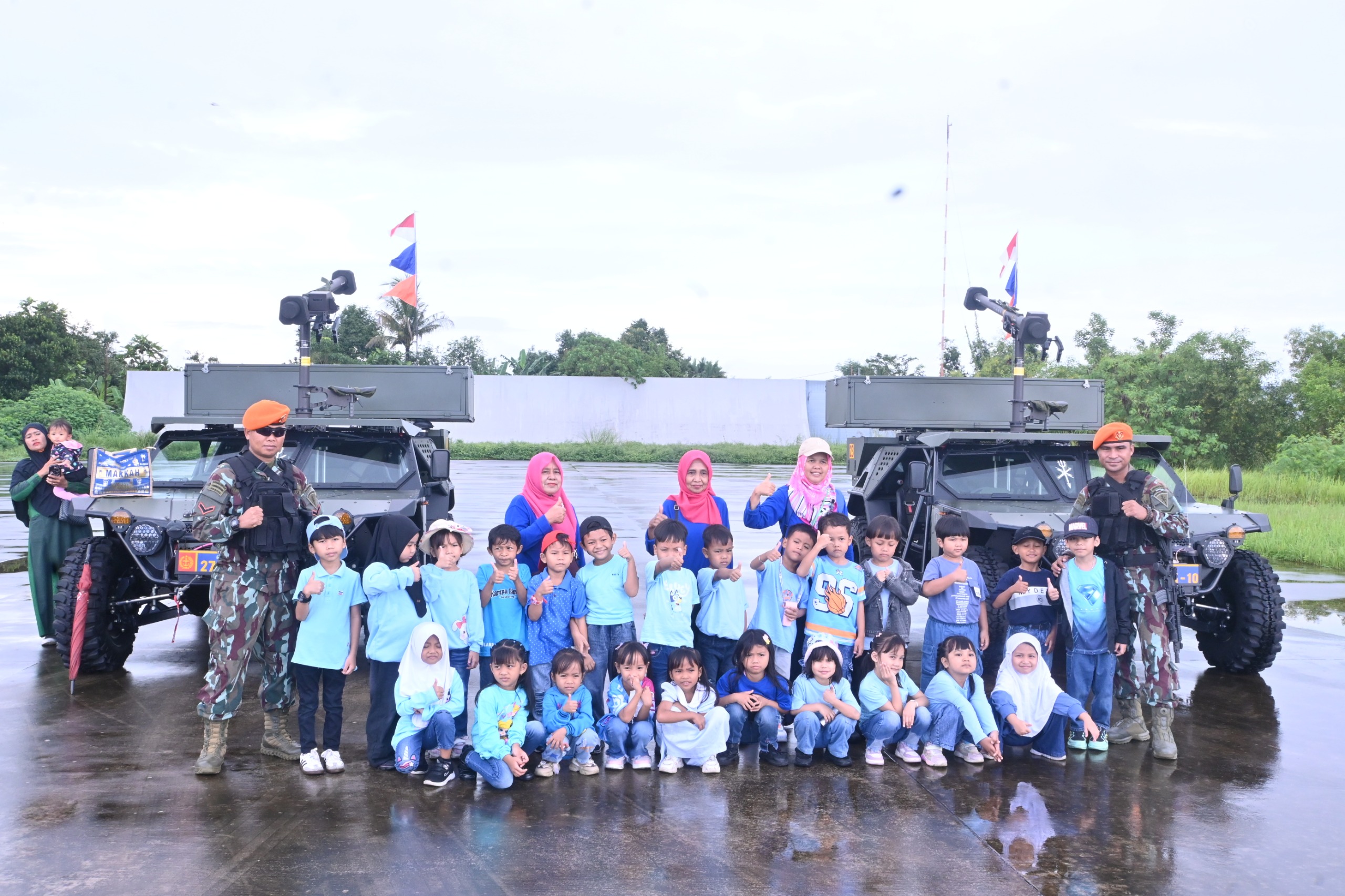 Mengenal Dunia Dirgantara, Ratusan Pelajar Makassar Kunjungi Lanud Sultan Hasanuddin