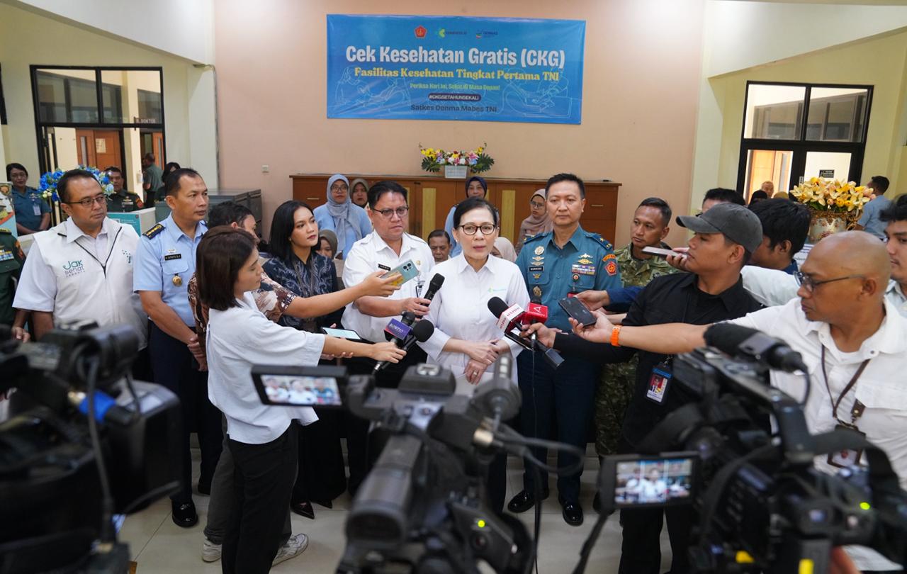 TNI Dukung Program Pemerintah, Wakapuskes TNI Tinjau Pelaksanaan CKG di FKTP Mabes TNI