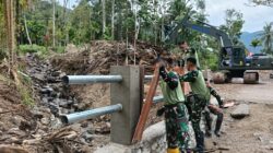 TNI AD Bangun Jembatan Aramco di Agam, Akses Warga Nagari Bayua Kembali Terbuka