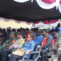 Dandim 1714/PJ Dukung Pemerintah Daerah Peresmian Gedung Lubung Pangan Dinas Ketahanan Pangan Kabupaten Puncak Jaya