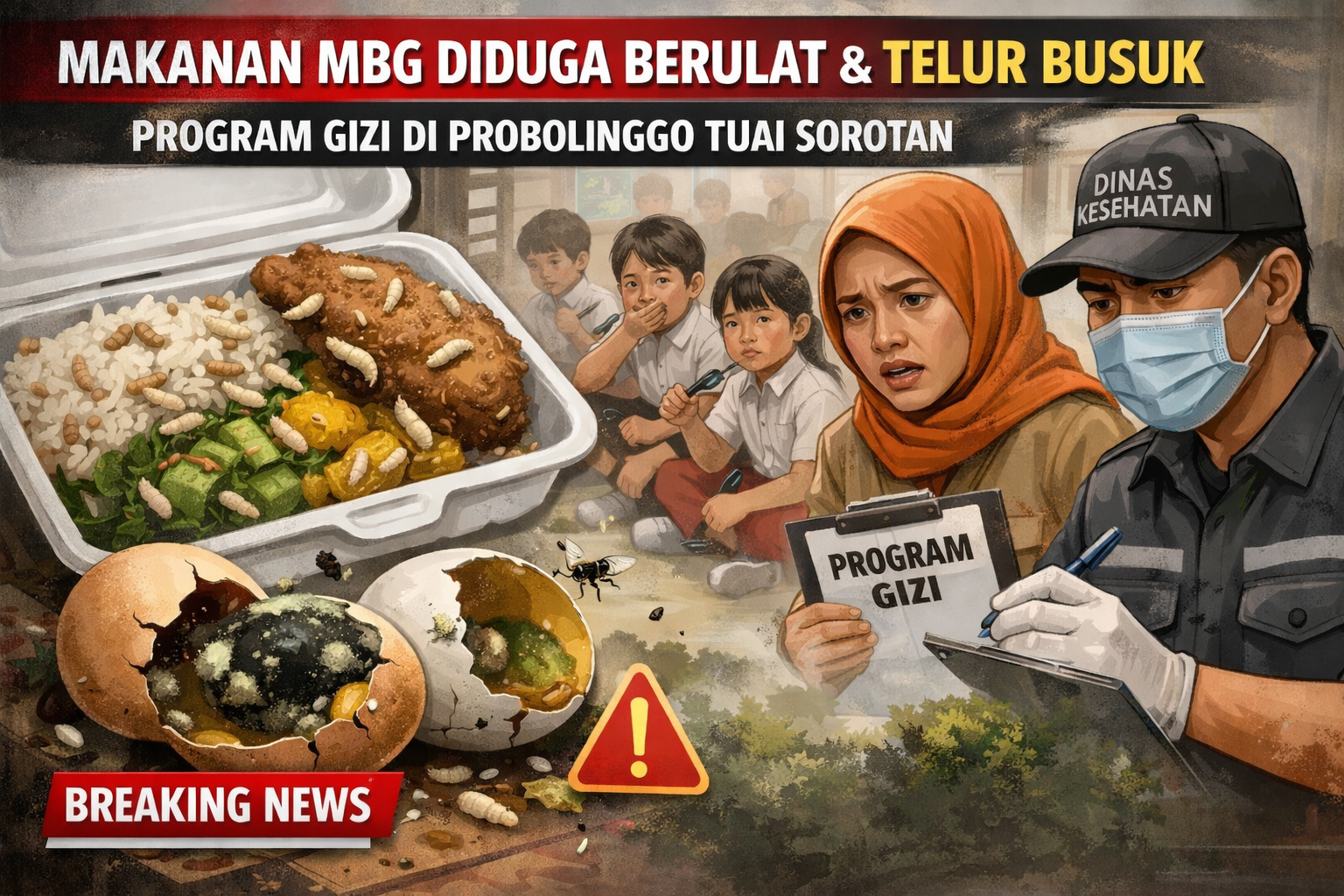 MBG Probolinggo Disorot: Dugaan Kelalaian Mutu Pangan Picu Kekhawatiran Warga MBG Probolinggo Disorot: Dugaan Kelalaian Mutu Pangan Picu Kekhawatiran Warga