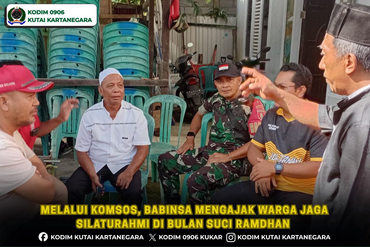 Melalui Komsos, Babinsa Mengajak Warga Jaga Silaturahmi di Bulan Suci Ramdhan Melalui Komsos, Babinsa Mengajak Warga Jaga Silaturahmi di Bulan Suci Ramdhan