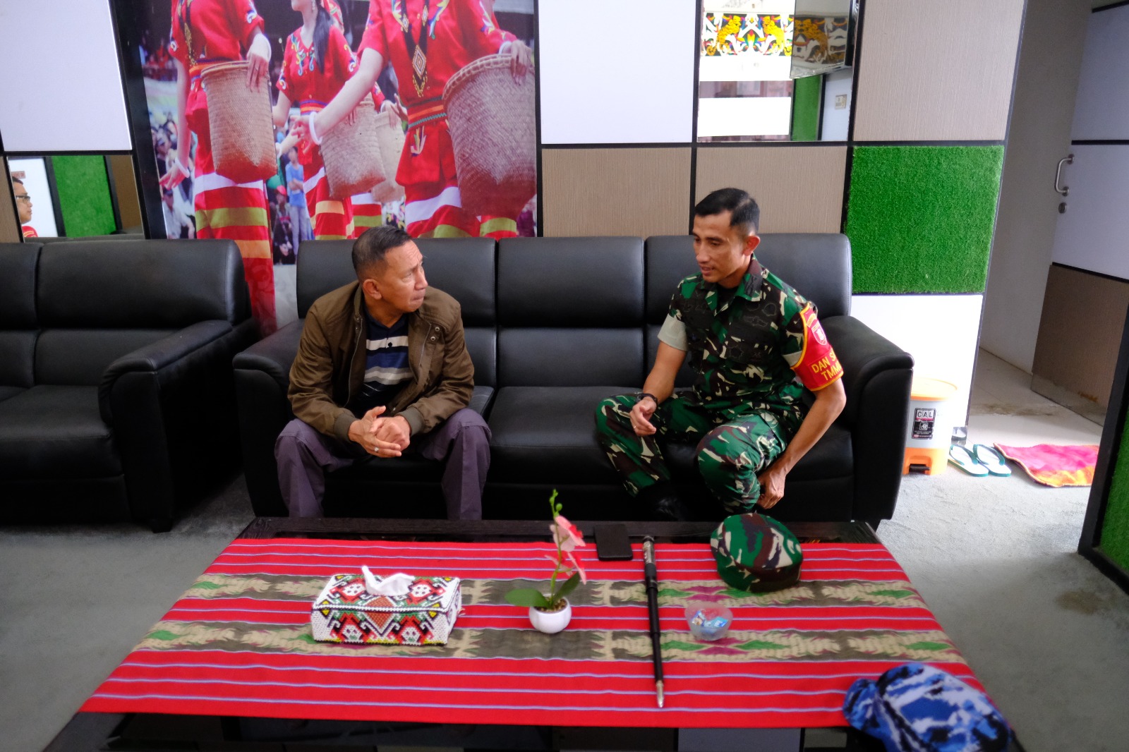 Dansatgas TMMD Wiltas Ke-127 Sambut Kedatangan Tim Wasev di Kubar