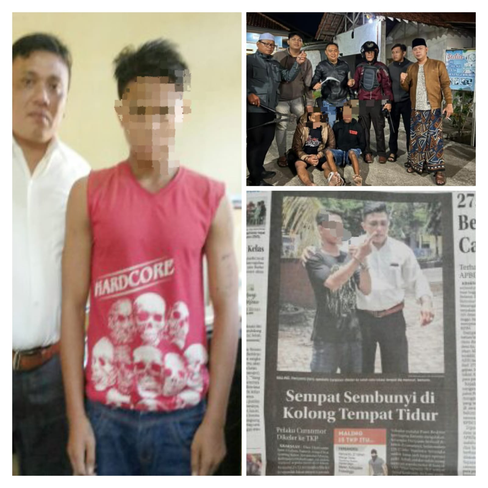 Dua Terduga Pelaku Begal Diamankan Aparat Gabungan di Probolinggo