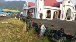 Peduli Lingkungan, Personil Kodim 1505/Tidore Gelar Jum’at Bersih di Masjid Miftahul Jannah