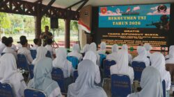 Lewat TMMD Ke-128, Kodim 0908/Bontang Gelar Sosialisasi Rekrutmen TNI bagi Pelajar