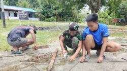 Pondasi Bak Penampungan Air Bersih Mulai Dilaksanakan oleh Satgas TMMD ke-128 Kodim 1801/Manokwari