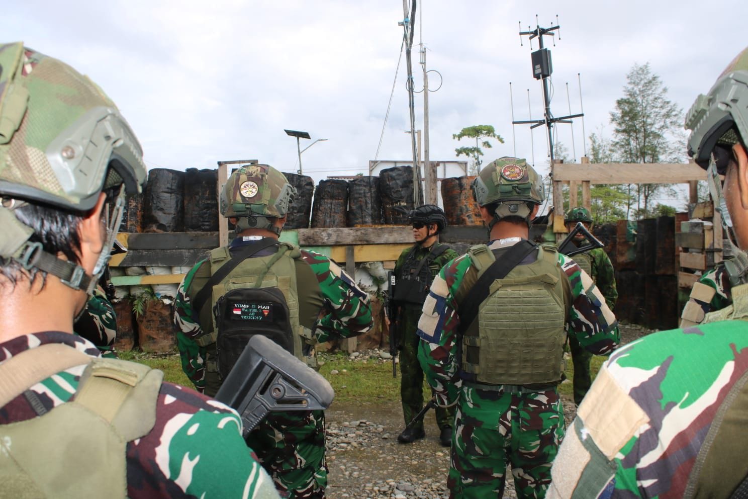 Wapangkoops TNI Habema Tinjau Kesiapsiagaan Prajurit di Pos Kotis Dekai