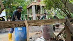 Progres Pembangunan Tower Tandon SPAM TMMD ke-128 Masuki Tahap Pengecoran Lantai Dasar