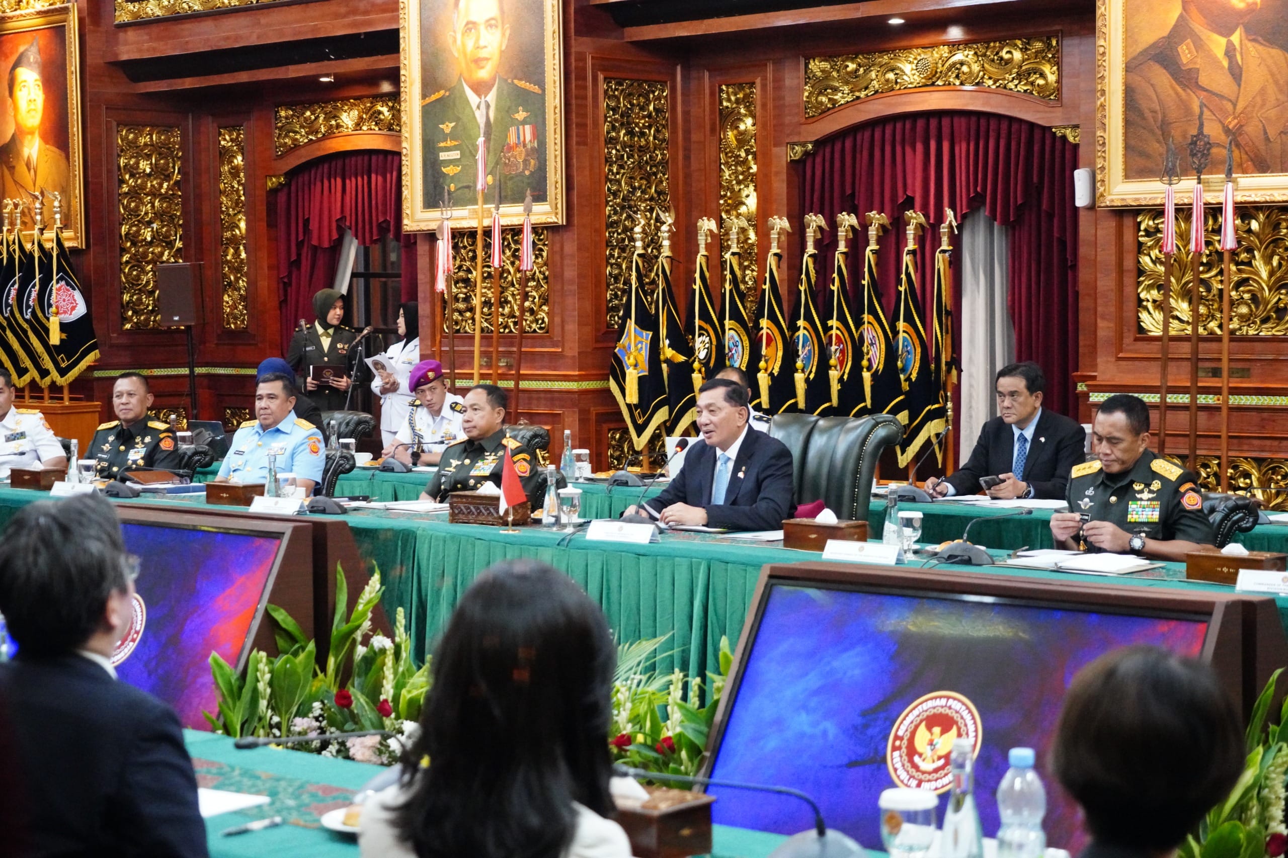 Perkuat Kemitraan Strategis Melalui Pertemuan Bilateral, Panglima TNI Dampingi Menhan RI Terima Kunjungan Menhan Jepang