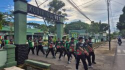 Prajurit Kodim 1002/HST Gelar Lari Jalanan Keliling Kota Barabai