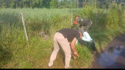 Koramil Leces Kerja bakti bersihkan jalan desa dan irigasi Kerja