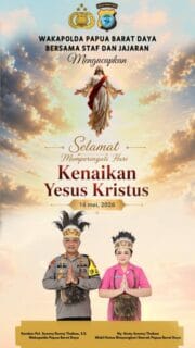 Waka Polda PBD, Ucapkan “Selamat Memperingati Hari Kenaikan Yesus Kristus”: Polisi Tetap Jaga di Setiap Gereja