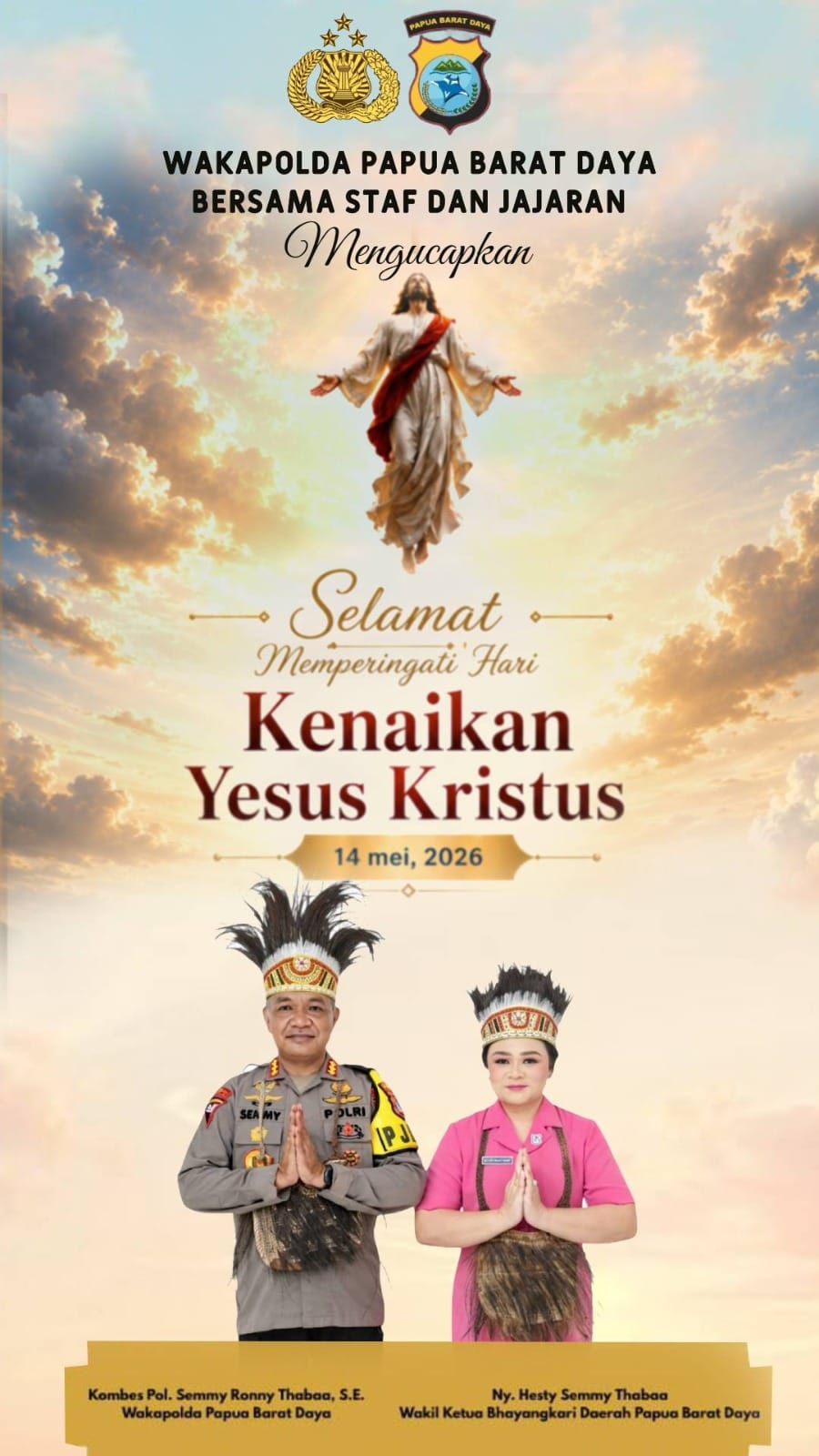Waka Polda PBD, Ucapkan "Selamat Memperingati Hari Kenaikan Yesus Kristus": Polisi Tetap Jaga di Setiap Gereja Polda