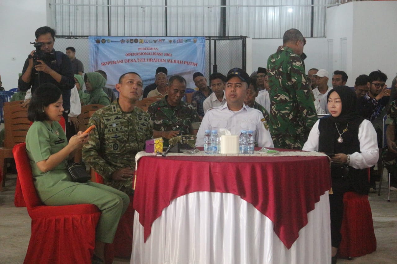 Kodim 1008/Tabalong Launching Koperasi Desa/Kelurahan Merah Putih