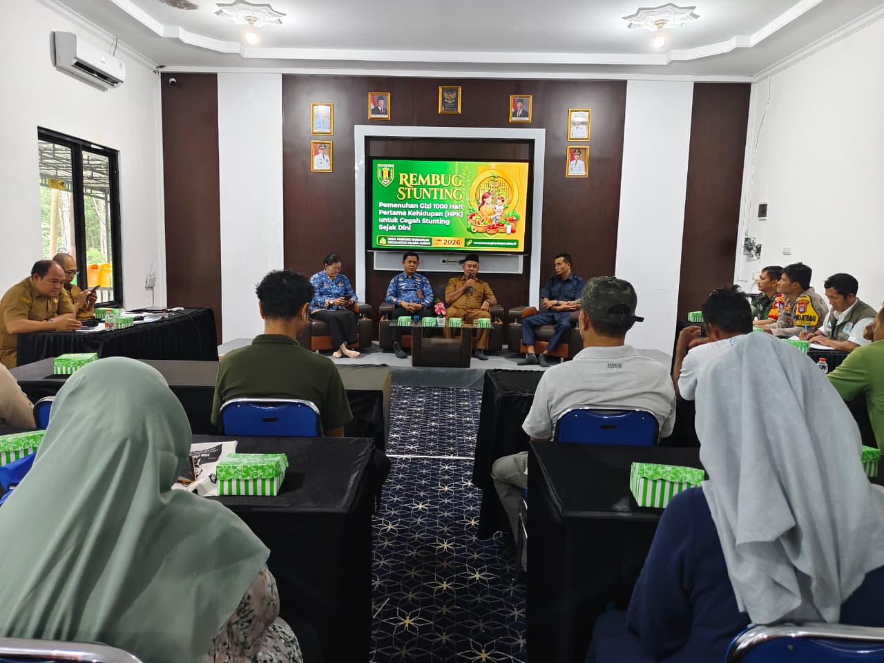 Babinsa Koramil 1008-05/Kelua-Muara Harus Dukung Program Rembuk Stunting di Desa Murung Karangan