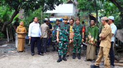 Tim Wasev Sterad TNI Melakukan Kunjungan Kerja Ke Lokasi Program TMMD Ke 128 di Desa Brabe