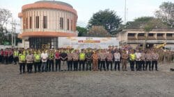 Bersama Sejumlah Pihak Kasdim Mengikuti Pelaksanaan Apel Kesiapan Pengamanan Malam Takbir Hari Raya Idul Adha 1447 H/ 2026 M