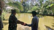 Babinsa Koramil 1008-05/Kelua–Muara Harus Dampingi Pembudidaya Ikan Patin di Desa Sei Buluh