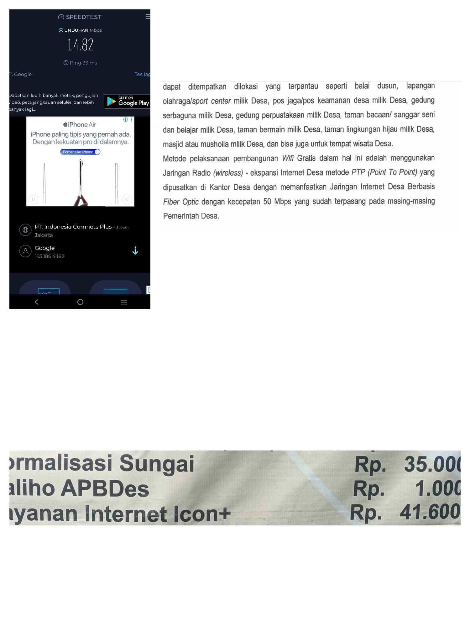 Internet Desa Tuban Jadi Polemik, Warga Soroti Selisih Spesifikasi dan Realisasi