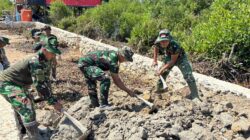 Progres Pembuatan Badan Jalan TMMD Ke-128 Kodim 0908/Bontang Capai Tahap Penimbunan