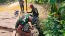 Satgas TMMD Ke-128 Kodim 0908/Bontang Terus Mempercepat Pembangunan Jembatan Penghubung