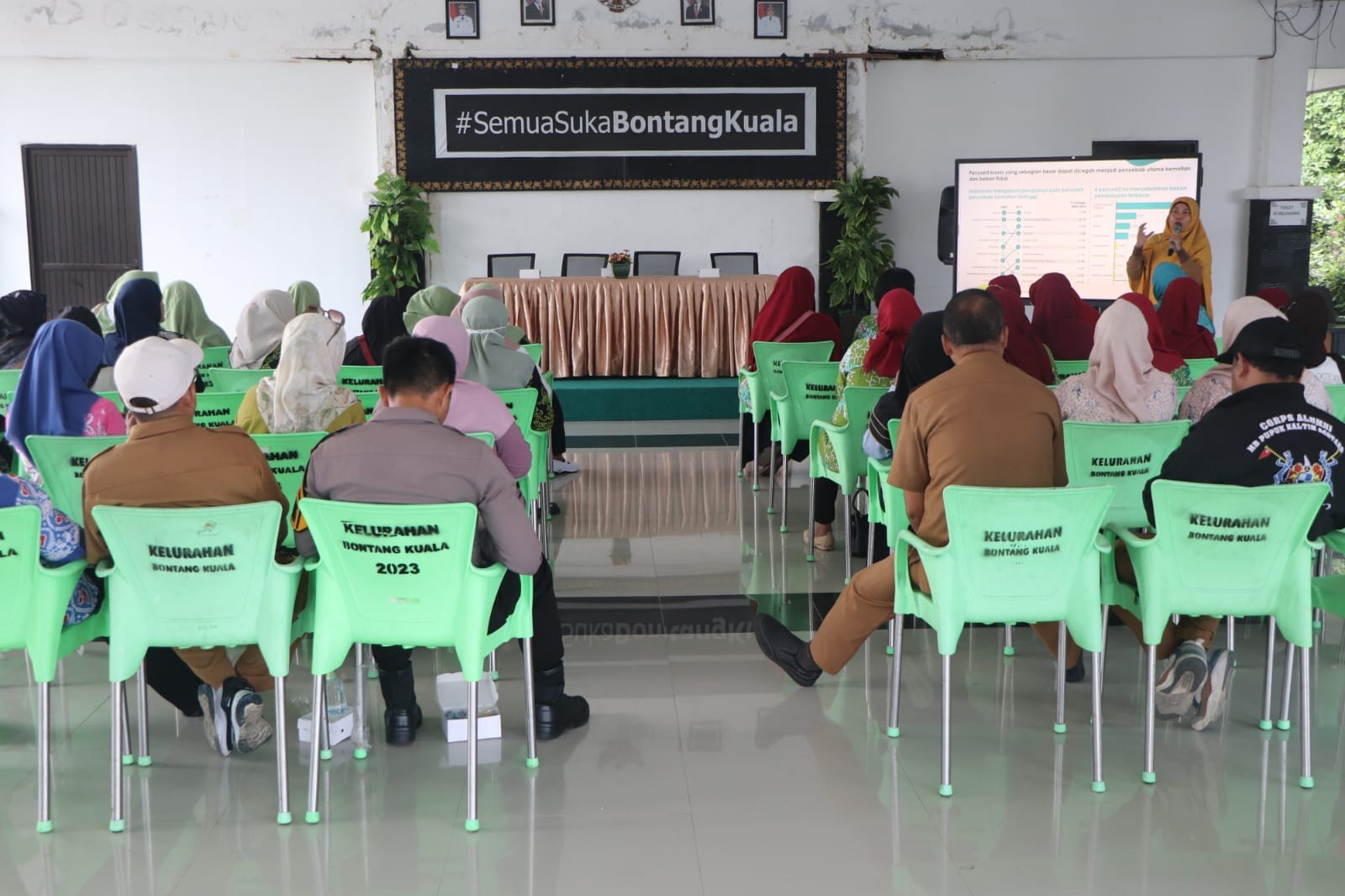 Dalam rangka TMMD Ke-128 Kodim 0908/Bontang Gelar Penyuluhan Posyandu dan PTM sebagai Sasaran Non Fisik