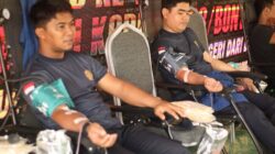 Bakti Kesehatan TMMD Ke-128 Kodim 0908/Bontang, Warga Antusias Ikuti Donor Darah Dan Pengobatan Gratis