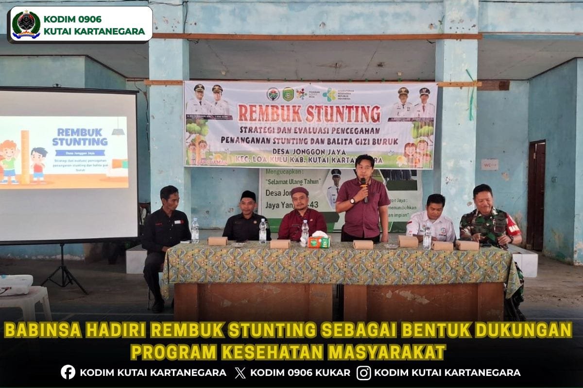 Babinsa Hadiri Rembuk Stunting Sebagai Bentuk Dukungan Program Kesehatan Masyarakat