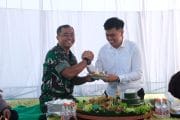 Akselerasi Pembangunan, Dandim 0808/Blitar Bersama Forkopimda Letakkan Batu Pertama Jembatan Garuda Sungai Ratu