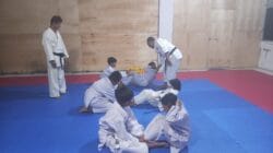 Melalui Karate, Babinsa Koramil 1002-06/Barabai Bentuk Generasi Disiplin dan Tangguh