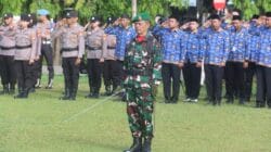 Personel Kodim 1008/Tabalong Ikuti Upacara Peringatan Hari Lahir Pancasila, Hari Kebangkitan Nasional dan HUT ke-77 Proklamasi ALRI Divisi IV Pertahanan Kalimantan